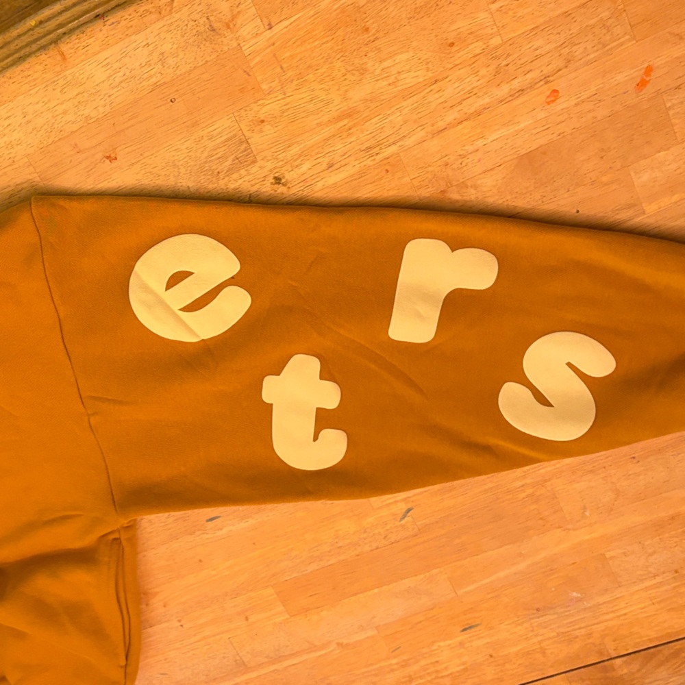 Orange Hoodie with White Lettering - Picture 5 of 6